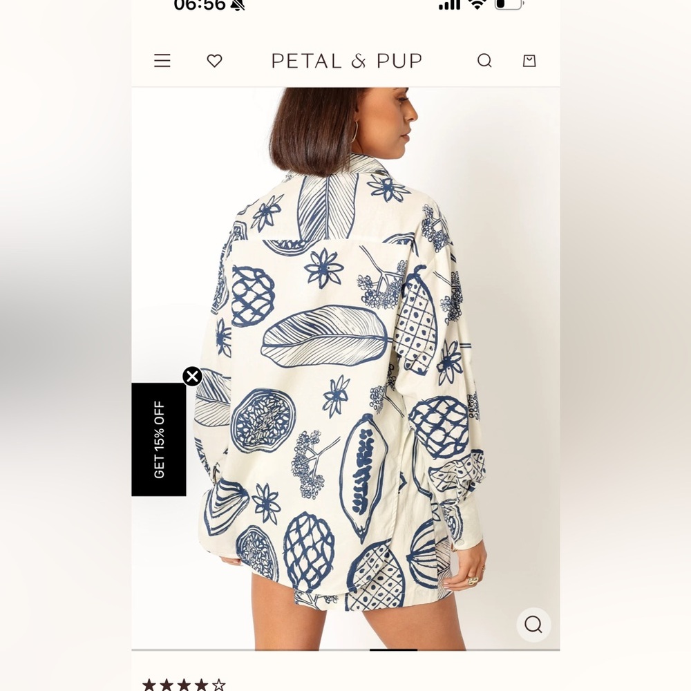 Petal & Pup Bonnie shirt- size S - Picture 4 of 6